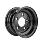 8″ Wheel, 5-Lug, Slotted Wheel Steel, Black